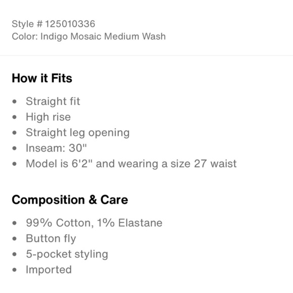 LEVIS MADE & CRAFTED 501® ORIGINAL FIT WOMEN'S JEANS SELVEDGE size 27/30 - Picture 10 of 12